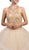 Dancing Queen - 1253 Bedazzled Halter Neck Quinceanera Ballgown In Nude