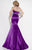 Studio 17 - 12542 Illusion Bateau Mermaid Dress in Purple