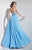 Studio 17 - 12545 Beaded Sweetheart A-line Dress in Blue