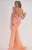 Studio 17 - 12546 Beaded Jersey Trumpet Dress in Orange