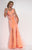 Studio 17 - 12546 Beaded Jersey Trumpet Dress in Orange