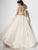 Studio 17 - 12548 Beaded Sweetheart Tulle Ballgown In Neutral and Gold