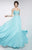 Studio 17 - 12549 Bedazzled Sweetheart A-Line Dress in Blue