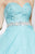 Studio 17 - 12549 Bedazzled Sweetheart A-Line Dress in Blue