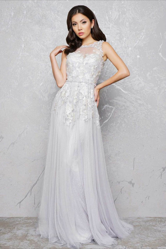 Mac Duggal - Couture Dresses Style 1255D in Silver