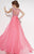 Studio 17 - 12551 Beaded Sweetheart A-line Dress in Pink