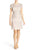 Adrianna Papell - 41926810 Cap Sleeve Rivulet Beaded Sheath Dress in Neutral