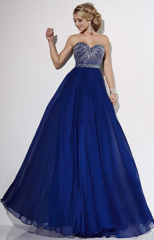 Studio 17 - 12555 Strapless Sweetheart Ballgown in Blue