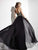 Studio 17 - 12562 Bedazzled Sweetheart A-line Dress in Black