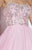 Studio 17 - 12565 Jewel Adorned Strapless Chiffon Gown In Pink