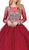 Dancing Queen - 1257 Teardrop Cutout Jewel Ornate Quinceanera Gown In Red