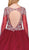 Dancing Queen - 1257 Teardrop Cutout Jewel Ornate Quinceanera Gown In Red