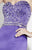 Studio 17 - 12581 Ornate Strapless Satin Mermaid Gown in Purple