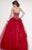 Studio 17 - 12584 Embellished Corset Back Ballgown in Red