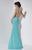 Studio 17 - 12587 Ornate Sweetheart Ruched Gown in Green