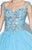 Studio 17 - 12589 Cap Sleeve Starburst Ballgown in Blue