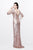 Primavera Couture - Sequined Jewel Sheath Dress 1258 in Pink