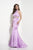 Studio 17 - 12595 Lace Halter Top  and Satin Trumpet Skirt Evening Gown