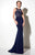 Studio 17 - Elegant Long Fitted Dress 12596 in Red