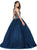 Dancing Queen - 1259 Sleeveless Bedazzled Halter Quinceanera Ballgown