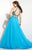 Studio 17 - Sophisticated Two Piece Dress 12601 In Blue