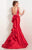 Studio 17 - 12605 Luminous Ruffled Panel Mikado Trumpet Gown