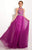 Studio 17 - Crystal Crusted High Illusion Chiffon A-Line Gown 12607 in Purple