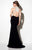 Studio 17 - 12608 Two-Toned Lace Embellished Trumpet Gown