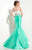 Studio 17 - Two-Piece Crochet Lace Illusion Mermaid Gown 12609  in Green