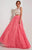 Studio 17 - Amazing Two Piece Lace Dress 12617 In White and Pink