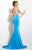 Studio 17 - Elegant Beaded and Embellished Illusion Bateau Jersey Gown 12618 in Red