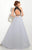 Studio 17 - 12619 Dazzling Laced and Beaded Choker Neck Chiffon A-Line Gown