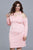 Shail K - 121516 Halter Spandex Sheath Dress With Cutouts in Pink