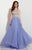Studio 17 - Charismatic Embroidered Illusion Jewel Chiffon A-Line Gown 12623  in Blue