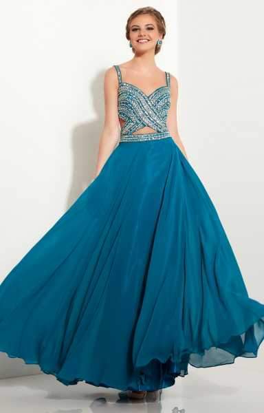 Studio 17 - Flirty Beaded Sweetheart Neck Chiffon A-Line Gown 12633 In Red