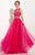 Studio 17 - Stunning Beaded Illusion Sweetheart Tulle A-Line Gown 12635 In Pink