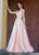 Ashley Lauren - 1263 Crystal Beaded Sweetheart Brocade Ballgown in Pink and Gold