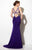 Studio 17 - Pleated Sweetheart with Rhinestone Embellishment Sheath Dress 12641 in Blue