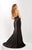 Studio 17 - 12653 Beaded High Halter Stretch Satin Trumpet Dress In Black