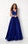 Studio 17 Sleeveless V-Neck Satin A-Line Gown 12654 - 1 pc White In Size 10 Available In Blue