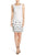 Adrianna Papell - 41931450 Sequin Bateau Sheath Dress in White