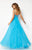 Studio 17 - 12659 Jeweled Sweetheart Bodice Chiffon A-Line Gown In Blue