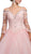Dancing Queen - 1266 Embellished Lace Fantasy Ballgown In Pink