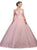 Dancing Queen - 1266 Embellished Lace Fantasy Ballgown In Pink