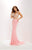 Studio 17 - 12661 Two Piece Beaded V-neck Jersey Dress In Pink and Neutral