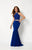 Studio 17 - 12663 Two Piece Beaded Lace Jersey Dress In Blue