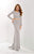 Studio 17 - 12665 Two-Piece Jewel Ornate Long Sleeve Gown In Silver