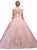 Dancing Queen - 1266 Embellished Lace Fantasy Ballgown In Pink