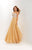 Studio 17 - 12670 Rhinestone Accented Chiffon A-line Dress In Neutral