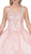 Dancing Queen - 1271 Beaded Off-Shoulder Quinceanera Gown in Pink